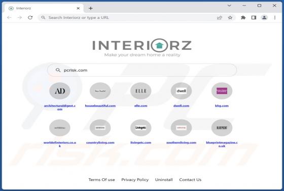 Interiorz Browser Hijacker