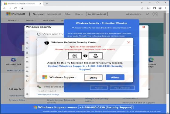 Threats Detected:Stuxnet POP-UP Scam