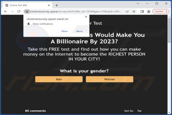 Chotorexsurvey.space Ads