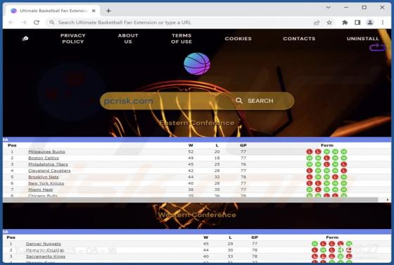 Ultimate Basketball Fan Extension Browser Hijacker
