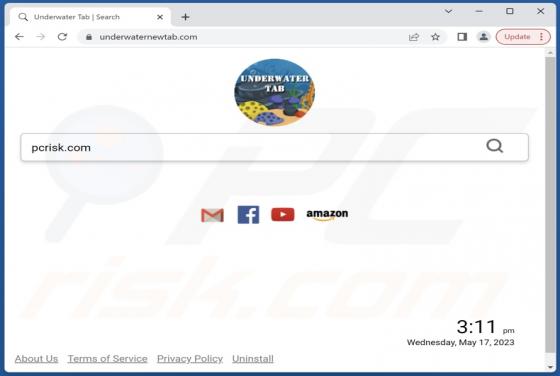Underwaternewtab.com Redirect