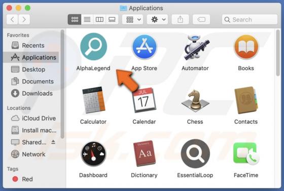 AlphaLegend Adware (Mac)