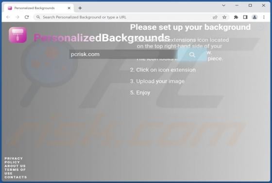 Personalized Backgrounds Browser Hijacker