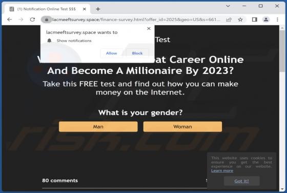 Lacmeeftsurvey.space Ads