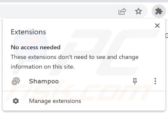 Shampoo ChromeLoader Malware