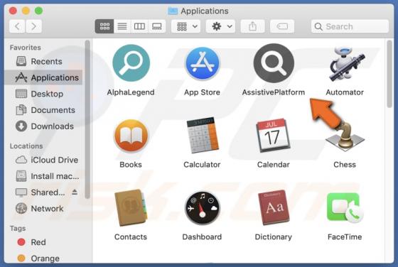 AssistivePlatform Adware (Mac)