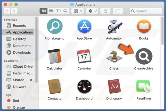 ClearArchive Adware (Mac)