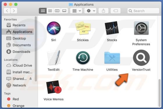 VersionTrust Adware (Mac)