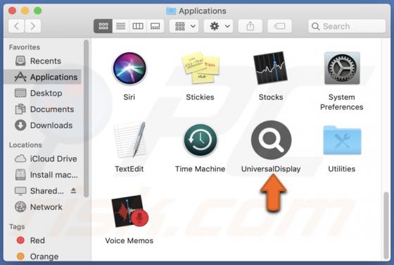 UniversalDisplay Adware (Mac)
