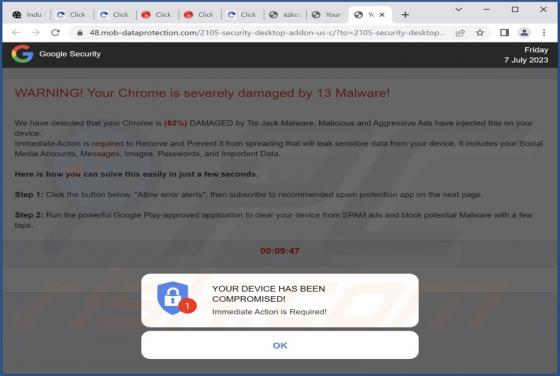 Mob-dataprotection.com Ads