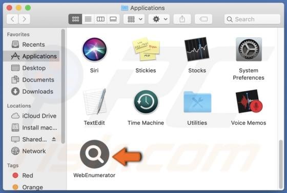 WebEnumerator Adware (Mac)