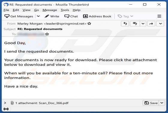 Requested Documents Email Virus