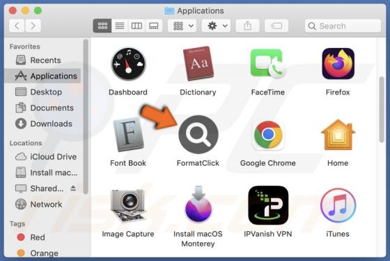 FormatClick Adware (Mac)