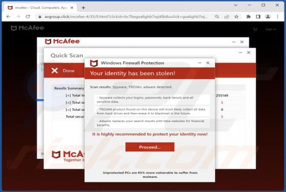 Your Identity Has Been Stolen! POP-UP Scam