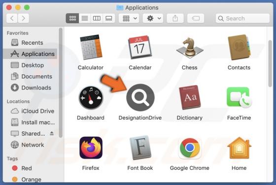 DesignationDrive Adware (Mac)