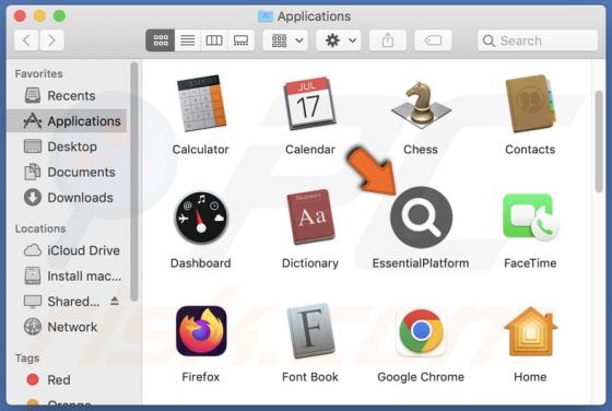 EssentialPlatform Adware (Mac)