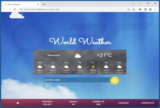 World Weather Browser Hijacker