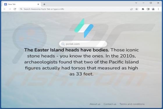 Awesome Facts Tab Browser Hijacker