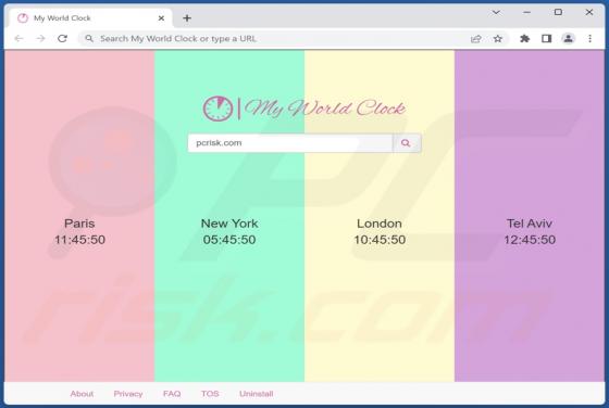 My World Clock Browser Hijacker