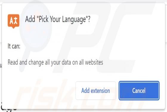 Pick Your Language Adware