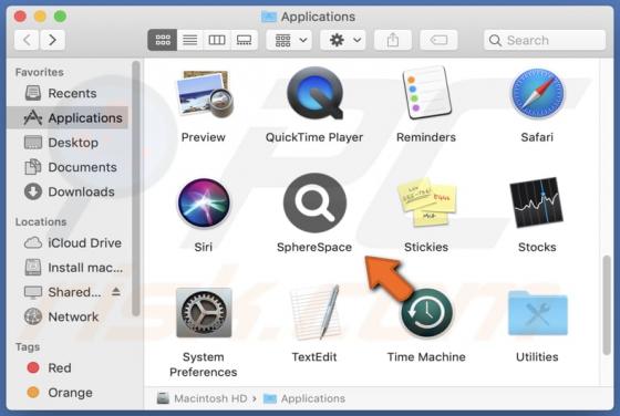 SphereSpace Adware (Mac)