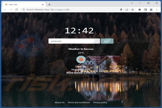 Weather New Tab Browser Hijacker