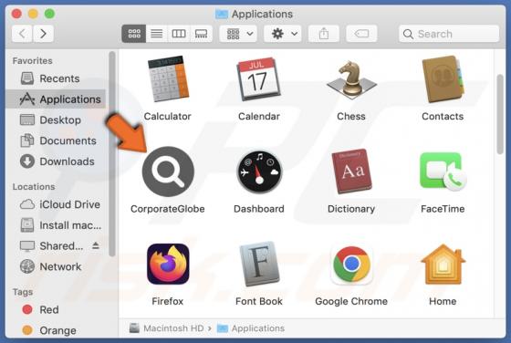 CorporateGlobe Adware (Mac)