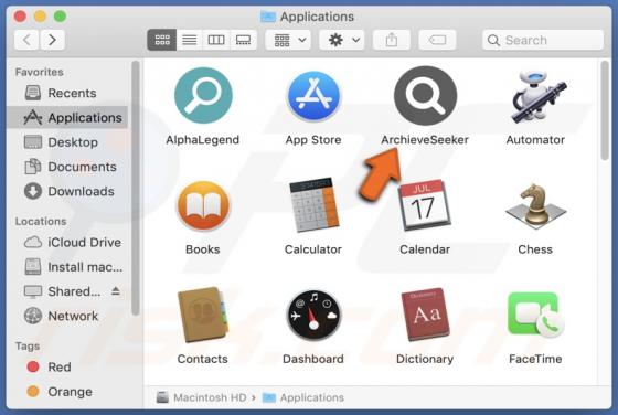 ArchieveSeeker Adware (Mac)
