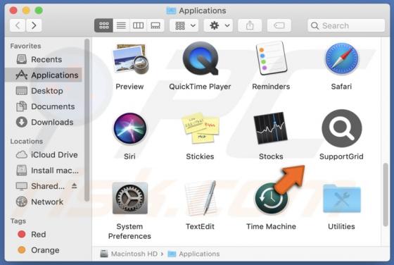 SupportGrid Adware (Mac)