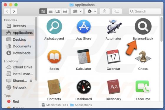BalanceStack Adware (Mac)