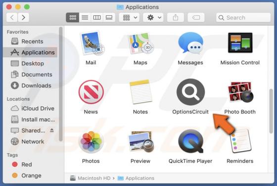 OptionsCircuit Adware (Mac)