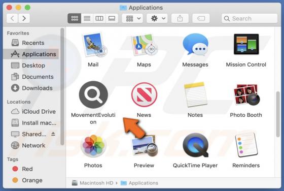 MovementEvolution Adware (Mac)