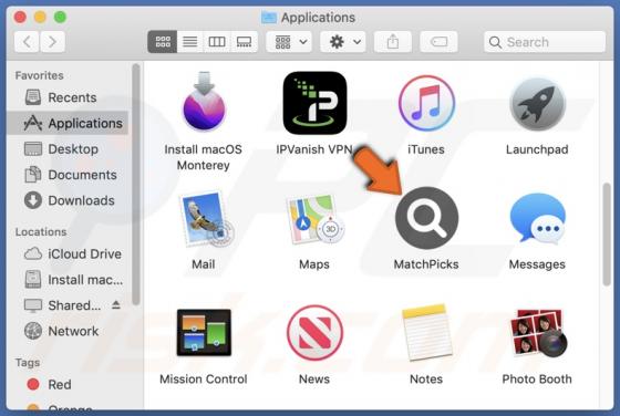 MatchPicks Adware (Mac)