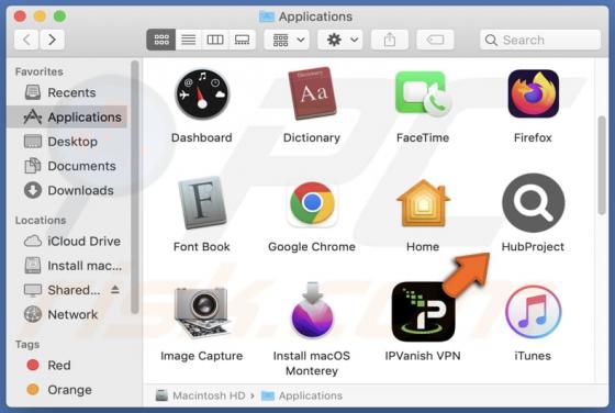 HubProject Adware (Mac)