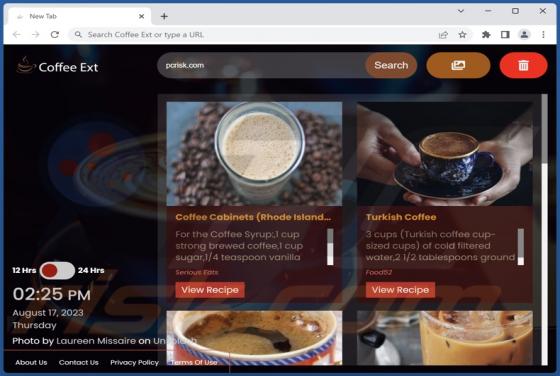 Coffee Ext Browser Hijacker