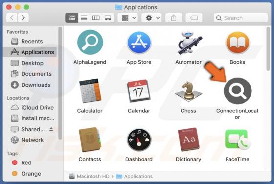 ConnectionLocator Adware (Mac)