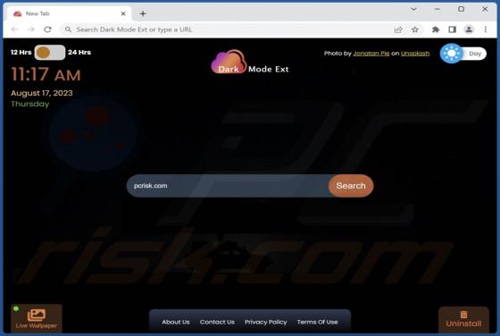 Dark Mode Ext Browser Hijacker
