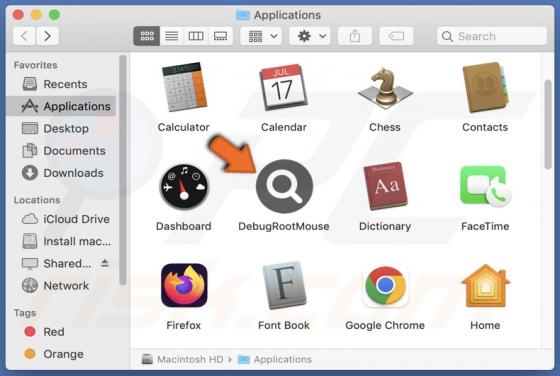 DebugRootMouse Adware (Mac)