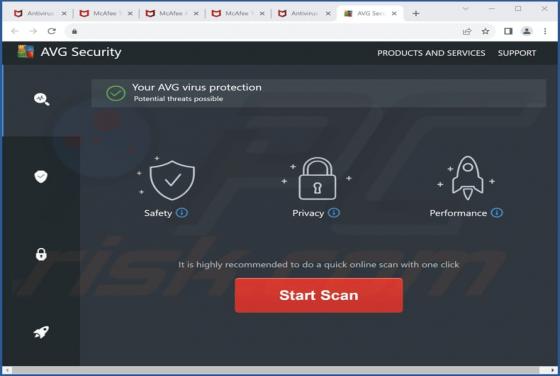 AVG Security POP-UP Scam