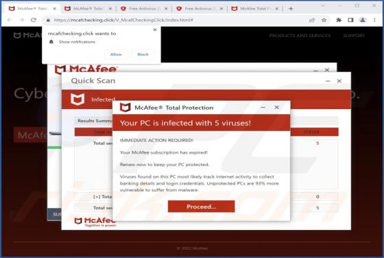 Mcafchecking.click Ads