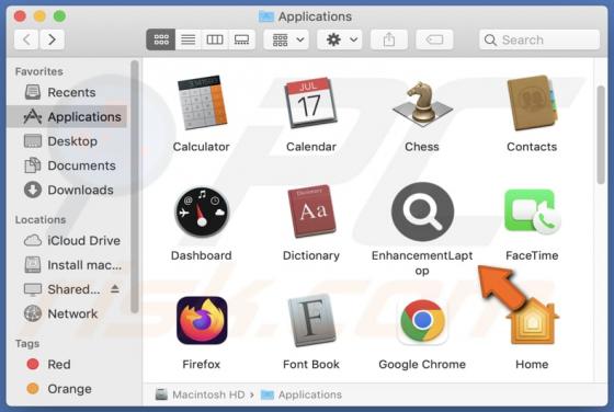 EnhancementLaptop Adware (Mac)