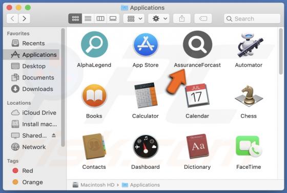 AssuranceForcast Adware (Mac)