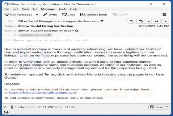 Updated Terms Of Use Email Virus