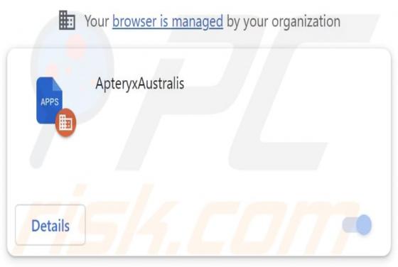 ApteryxAustralis Malicious Extension