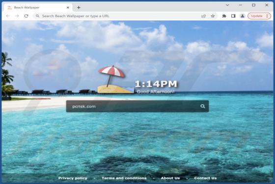 Beach Wallpaper Browser Hijacker