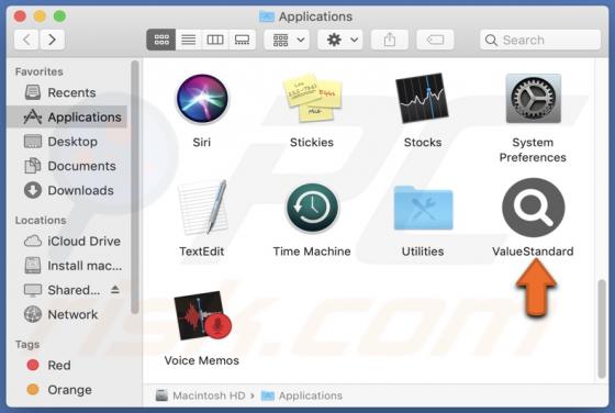 ValueStandard Adware (Mac)