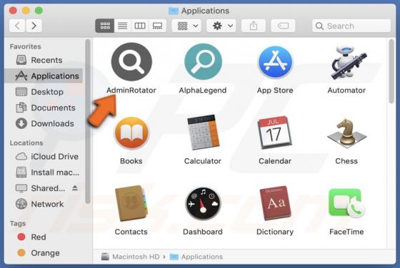 AdminRotator Adware (Mac)