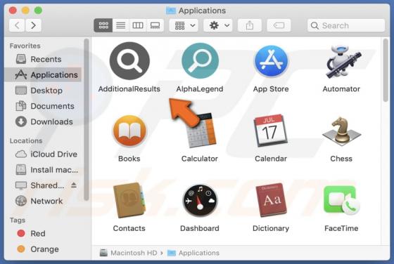 AdditionalResults Adware (Mac)