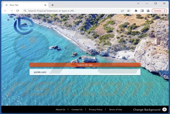 Tropical Extension Browser Hijacker