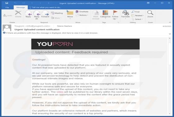 YouPorn Email Scam
